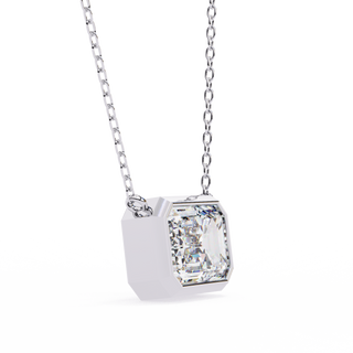 Emerald Solitaire Pendant by Aupulent Jewellery 100% certified lab grown diamonds