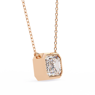 Emerald Solitaire Pendant by Aupulent Jewellery 100% certified lab grown diamonds