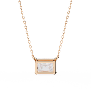 Radiant Cut Pendant by Aupulent Jewellery 100% certified lab grown diamonds