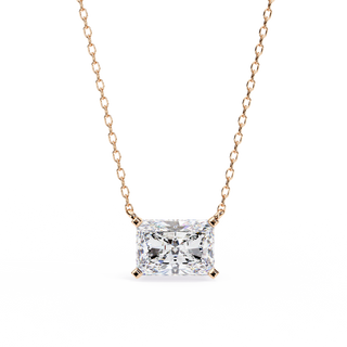 Radiant Cut Pendant by Aupulent Jewellery 100% certified lab grown diamonds