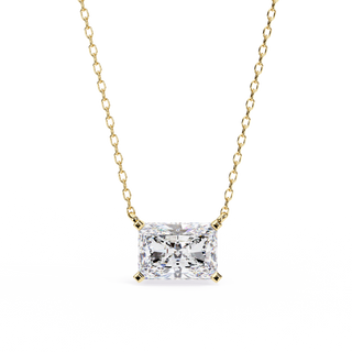 Radiant Cut Pendant by Aupulent Jewellery 100% certified lab grown diamonds