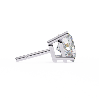 Heart Shape Lab Grown Diamond Stud Earrings by Aupulent Jewellery 100% certified lab grown diamonds