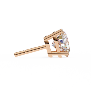 Heart Shape Lab Grown Diamond Stud Earrings by Aupulent Jewellery 100% certified lab grown diamonds