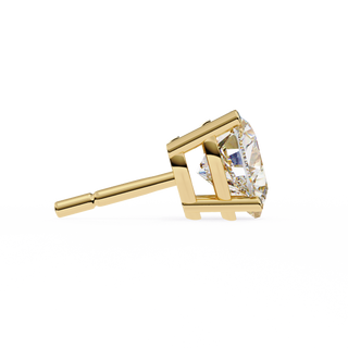 Heart Shape Lab Grown Diamond Stud Earrings by Aupulent Jewellery 100% certified lab grown diamonds