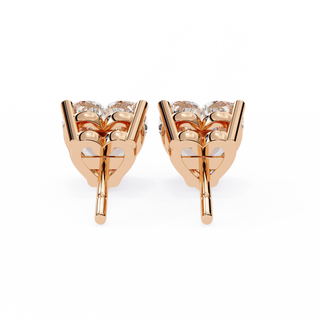 Heart Shape Lab Grown Diamond Stud Earrings by Aupulent Jewellery 100% certified lab grown diamonds