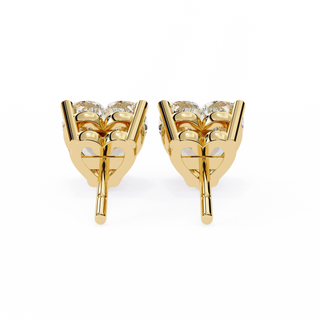 Heart Shape Lab Grown Diamond Stud Earrings by Aupulent Jewellery 100% certified lab grown diamonds