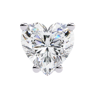 Heart Shape Lab Grown Diamond Stud Earrings by Aupulent Jewellery 100% certified lab grown diamonds