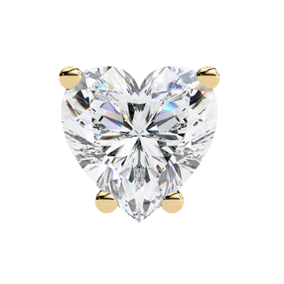 Heart Shape Lab Grown Diamond Stud Earrings by Aupulent Jewellery 100% certified lab grown diamonds