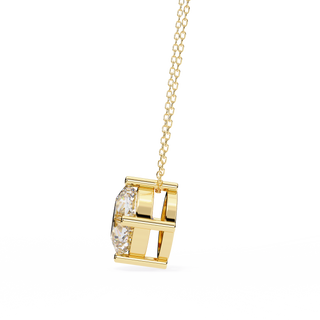 Cushion Cut Pendant by Aupulent Jewellery 100% certified lab grown diamonds