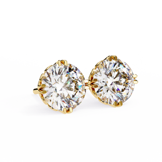 Royal Crown Lab Grown Diamond Stud Earrings by Aupulent Jewellery 100% certified lab grown diamonds
