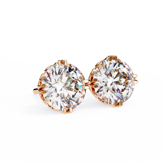 Royal Crown Lab Grown Diamond Stud Earrings by Aupulent Jewellery 100% certified lab grown diamonds