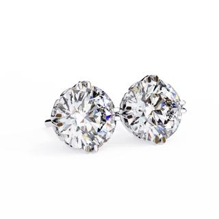 Royal Crown Lab Grown Diamond Stud Earrings by Aupulent Jewellery 100% certified lab grown diamonds
