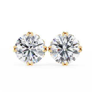 Royal Crown Lab Grown Diamond Stud Earrings by Aupulent Jewellery 100% certified lab grown diamonds