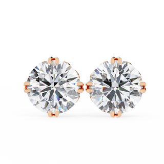 Royal Crown Lab Grown Diamond Stud Earrings by Aupulent Jewellery 100% certified lab grown diamonds