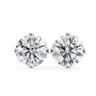 Royal Crown Lab Grown Diamond Stud Earrings by Aupulent Jewellery 100% certified lab grown diamonds