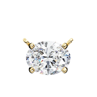 Oval Drop Pendant by Aupulent Jewellery 100% certified lab grown diamonds