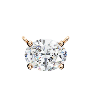 Oval Drop Pendant by Aupulent Jewellery 100% certified lab grown diamonds