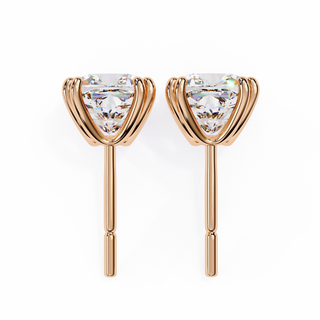 Cushion Lab Grown Diamond Stud Earrings by Aupulent Jewellery 100% certified lab grown diamonds