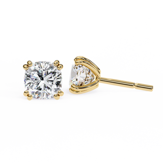 Cushion Lab Grown Diamond Stud Earrings by Aupulent Jewellery 100% certified lab grown diamonds
