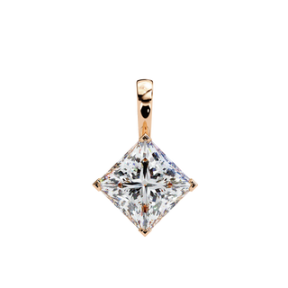 Princess Statement Pendant by Aupulent Jewellery 100% certified lab grown diamonds