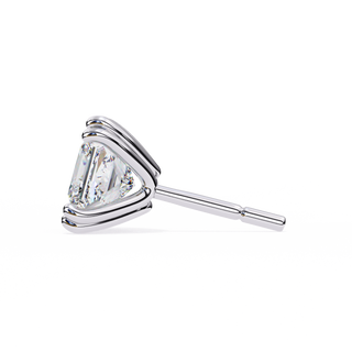 Princess Cut Lab Grown Diamond Stud Earrings by Aupulent Jewellery 100% certified lab grown diamonds