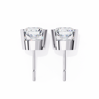 Round Brilliant Lab Grown Diamond Stud Earrings by Aupulent Jewellery 100% certified lab grown diamonds