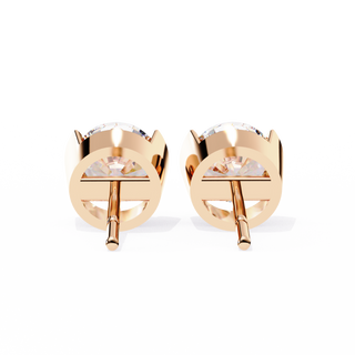 Round Brilliant Lab Grown Diamond Stud Earrings by Aupulent Jewellery 100% certified lab grown diamonds