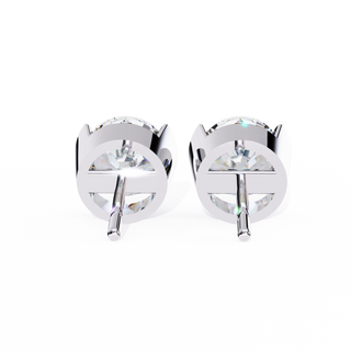 Round Brilliant Lab Grown Diamond Stud Earrings by Aupulent Jewellery 100% certified lab grown diamonds