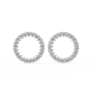 Eternity Lab Grown Diamond Hoop Earrings by Aupulent Jewellery 100% certified lab grown diamonds