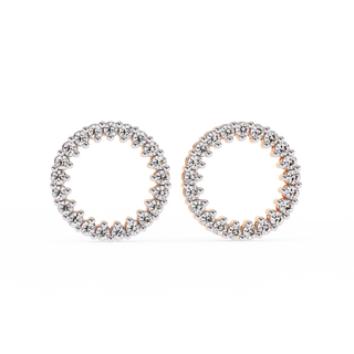Eternity Lab Grown Diamond Hoop Earrings by Aupulent Jewellery 100% certified lab grown diamonds