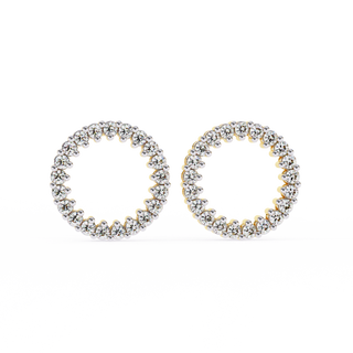 Eternity Lab Grown Diamond Hoop Earrings by Aupulent Jewellery 100% certified lab grown diamonds