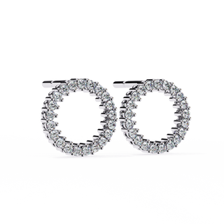Eternity Lab Grown Diamond Hoop Earrings by Aupulent Jewellery 100% certified lab grown diamonds