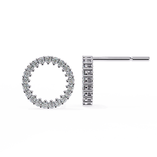 Eternity Lab Grown Diamond Hoop Earrings by Aupulent Jewellery 100% certified lab grown diamonds