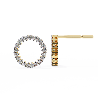 Eternity Lab Grown Diamond Hoop Earrings by Aupulent Jewellery 100% certified lab grown diamonds