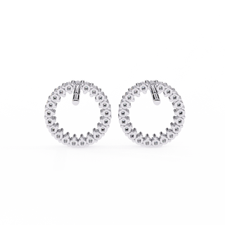 Eternity Lab Grown Diamond Hoop Earrings by Aupulent Jewellery 100% certified lab grown diamonds