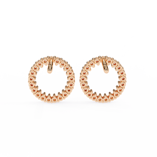 Eternity Lab Grown Diamond Hoop Earrings by Aupulent Jewellery 100% certified lab grown diamonds