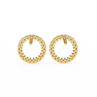 Eternity Lab Grown Diamond Hoop Earrings by Aupulent Jewellery 100% certified lab grown diamonds