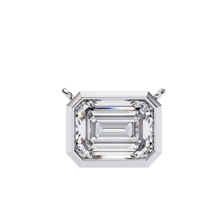 Emerald Solitaire Pendant by Aupulent Jewellery 100% certified lab grown diamonds