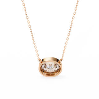 Oval Solitaire Pendant by Aupulent Jewellery 100% certified lab grown diamonds