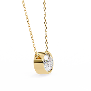 Oval Solitaire Pendant by Aupulent Jewellery 100% certified lab grown diamonds