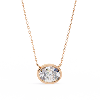 Oval Solitaire Pendant by Aupulent Jewellery 100% certified lab grown diamonds