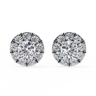 Floral Crown Lab Grown Diamond Earrings by Aupulent Jewellery 100% certified lab grown diamonds