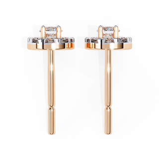 Floral Crown Lab Grown Diamond Earrings by Aupulent Jewellery 100% certified lab grown diamonds