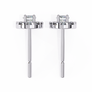 Floral Crown Lab Grown Diamond Earrings by Aupulent Jewellery 100% certified lab grown diamonds