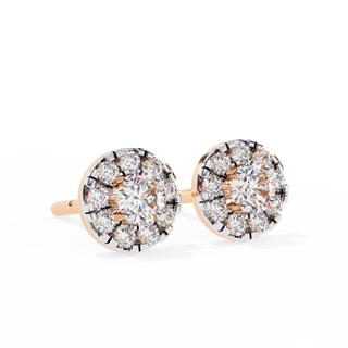Floral Crown Lab Grown Diamond Earrings by Aupulent Jewellery 100% certified lab grown diamonds