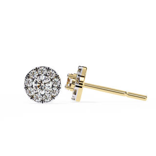 Floral Crown Lab Grown Diamond Earrings by Aupulent Jewellery 100% certified lab grown diamonds