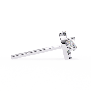 Floral Crown Lab Grown Diamond Earrings by Aupulent Jewellery 100% certified lab grown diamonds
