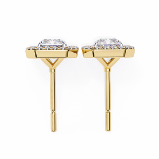 Rectangular Halo Lab Grown Diamond Pendant by Aupulent Jewellery 100% certified lab grown diamonds