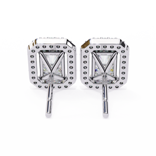 Rectangular Halo Lab Grown Diamond Pendant by Aupulent Jewellery 100% certified lab grown diamonds