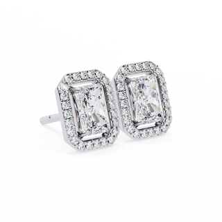 Rectangular Halo Lab Grown Diamond Pendant by Aupulent Jewellery 100% certified lab grown diamonds